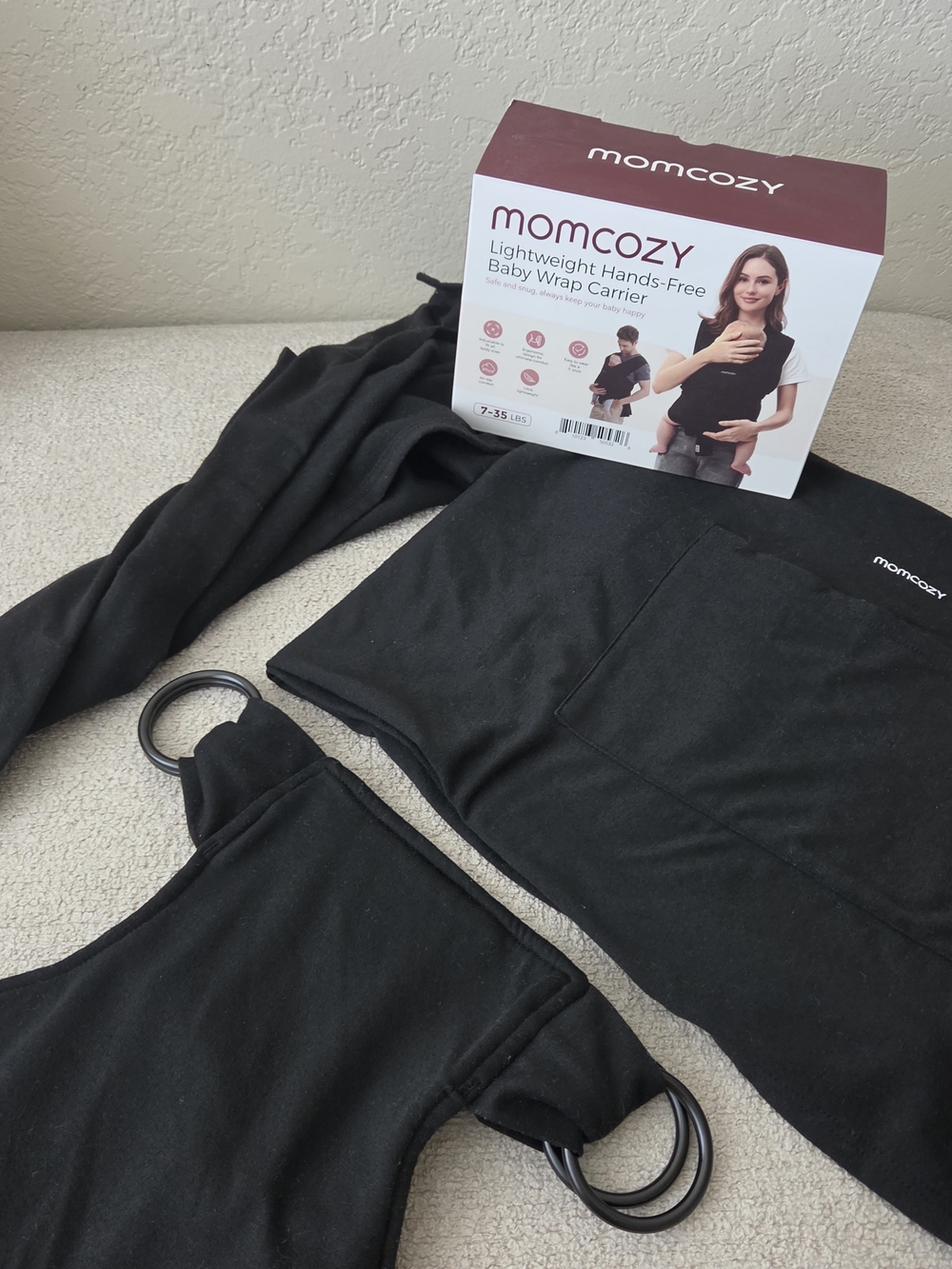 Black Wrap Carrier - Lightweight Hands-Free Sling